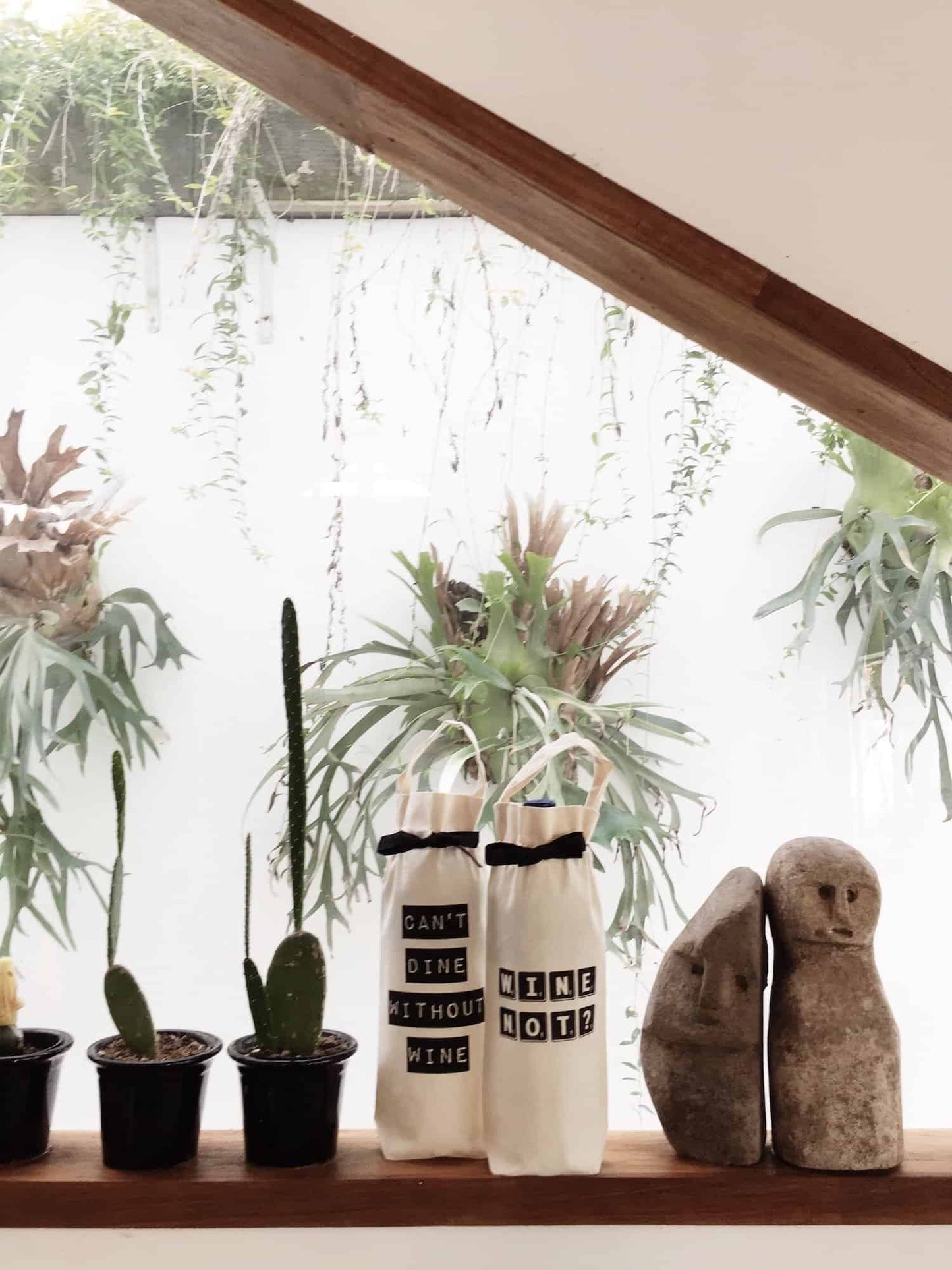 BAG-ALL Geschenktasche Wein Can't Dine Without Wine