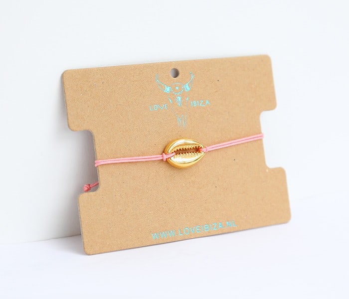 Armband - Love Ibiza - Golden Shell