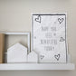 Leinwandkarte - Dirty Old Canvas® - Palmblatt