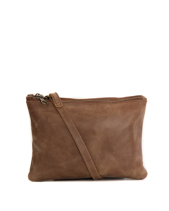 ZempNaturals Ledertasche Paddington Crossbody Braun
