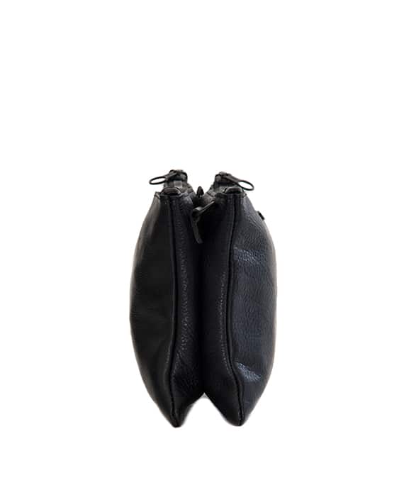 ZempNaturals Ledertasche Paddington Crossbody Schwarz