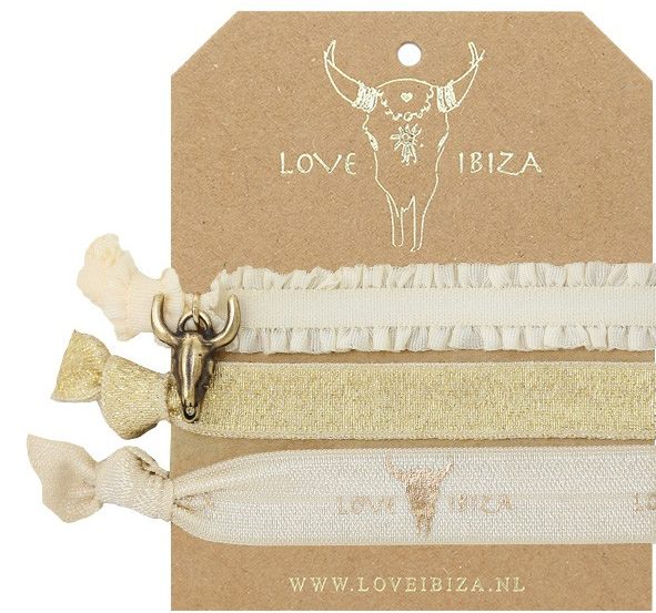 Armband Set - Love Ibiza - Hairtie Ivory