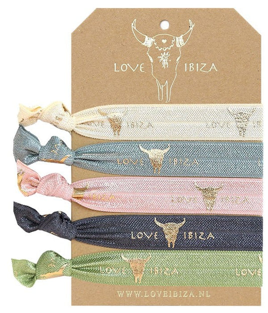 Armband Set - Love Ibiza - Hairtie Originals Pastel