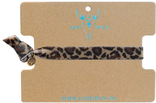 Love Ibiza - Samt Hairtie *Leopard*