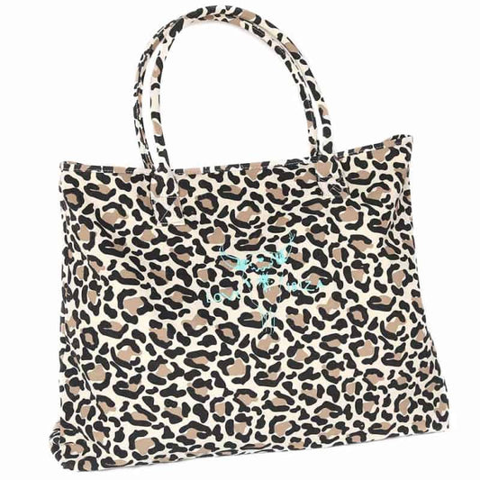 Strandtasche - Love Ibiza - Leopard