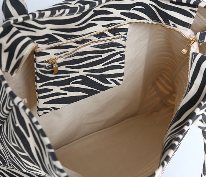 Strandtasche - Love Ibiza - Zebra